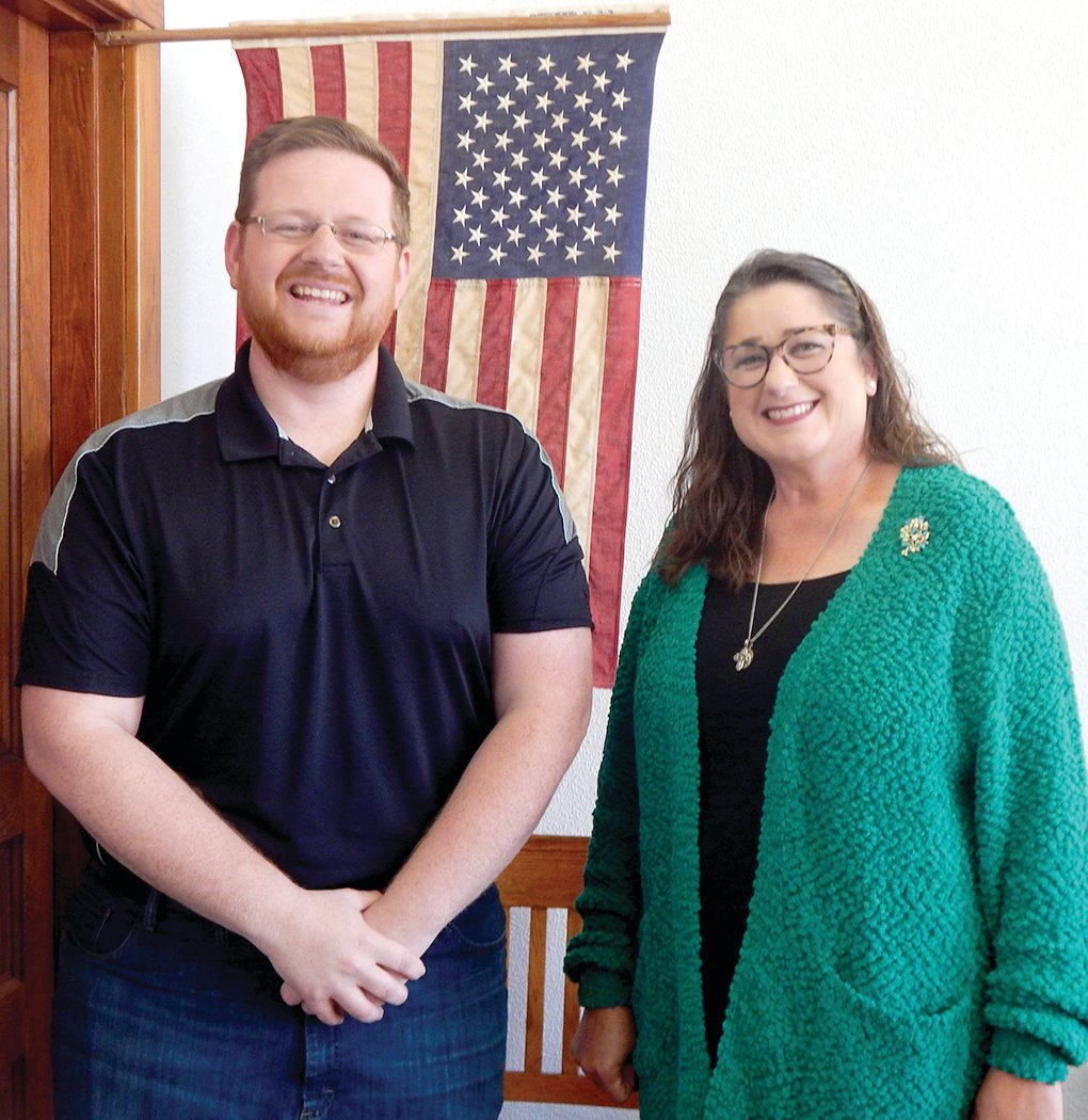 Ben Holterman and Lori Asel were sworn in at their first board meeting on April 26.